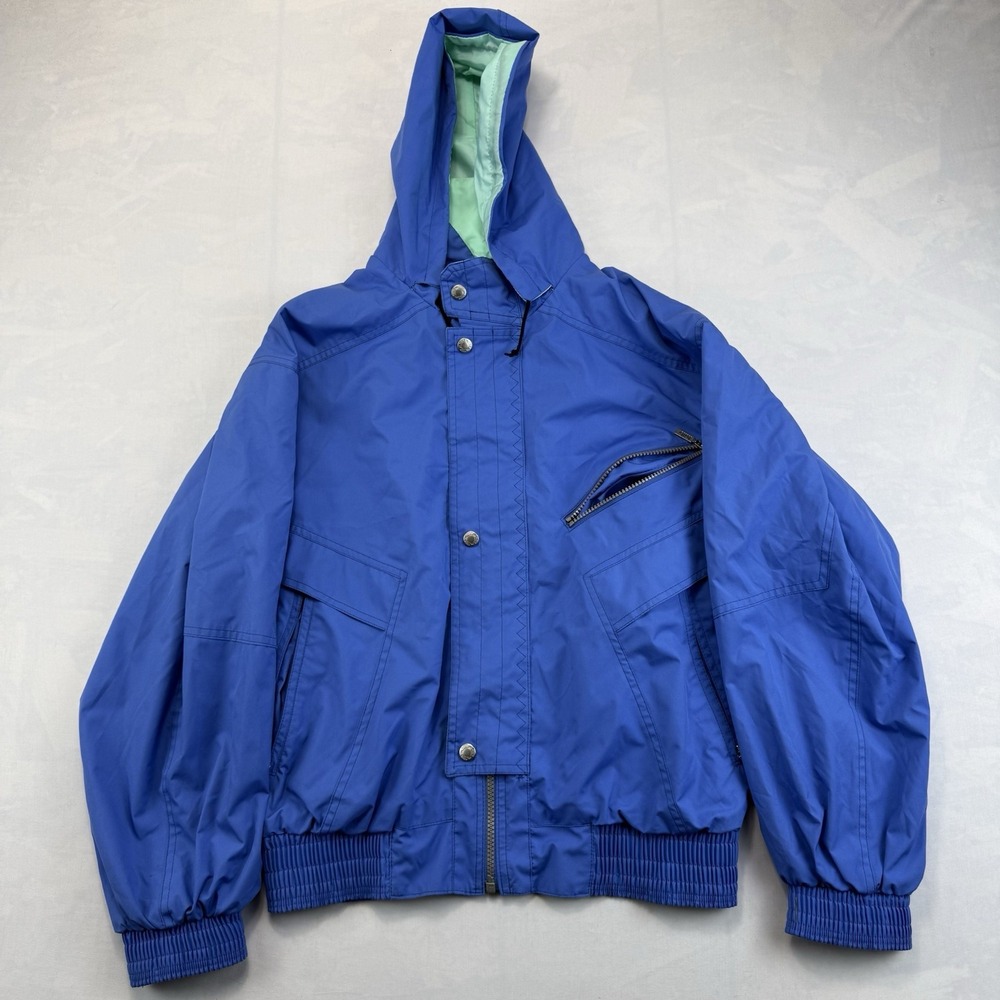 Killy France S Men's Blue Ski Jacket Hooded Snow Winter Coat Made in France